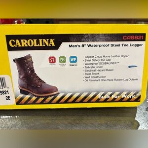 Men's 8" Waterproof Steel Toe Boots - Brown